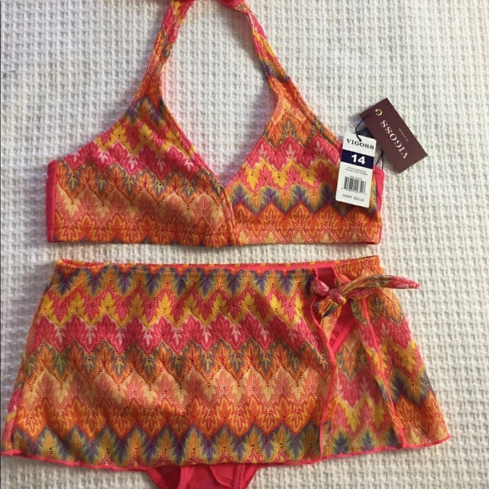 VIGOSS 2 Piece SWIMSUIT Girls Size 14